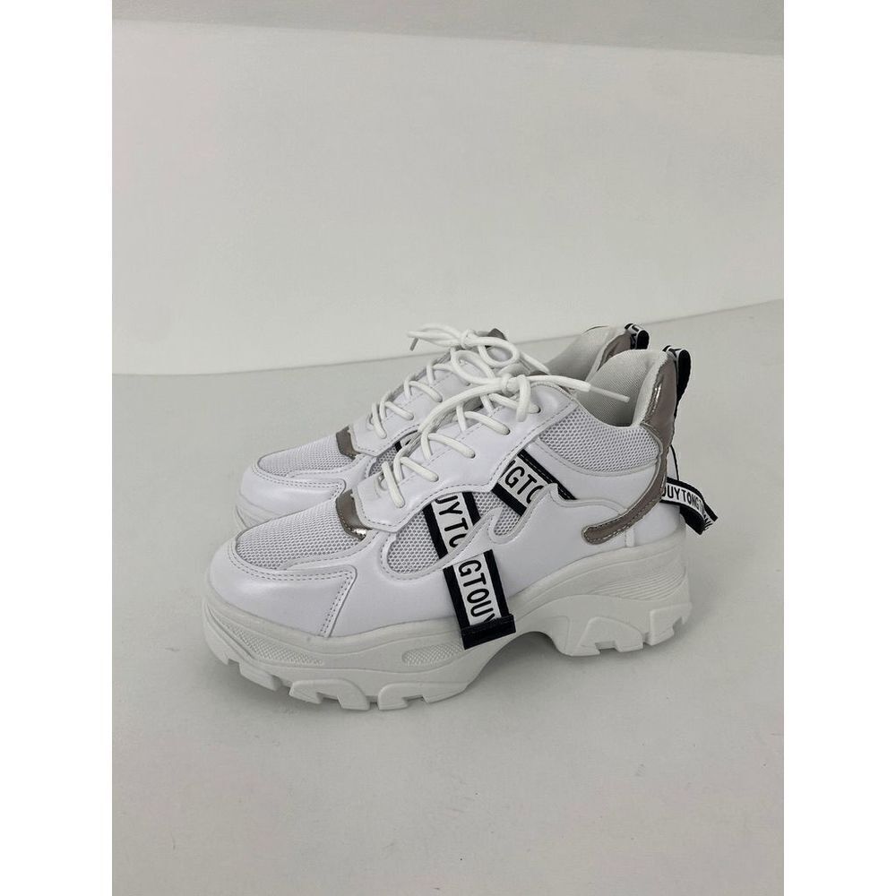 AEWLFTY NWOB Sneakers White Athletic Shoes Mod Contemporary Street Shoes - Size - Picture 10 of 10